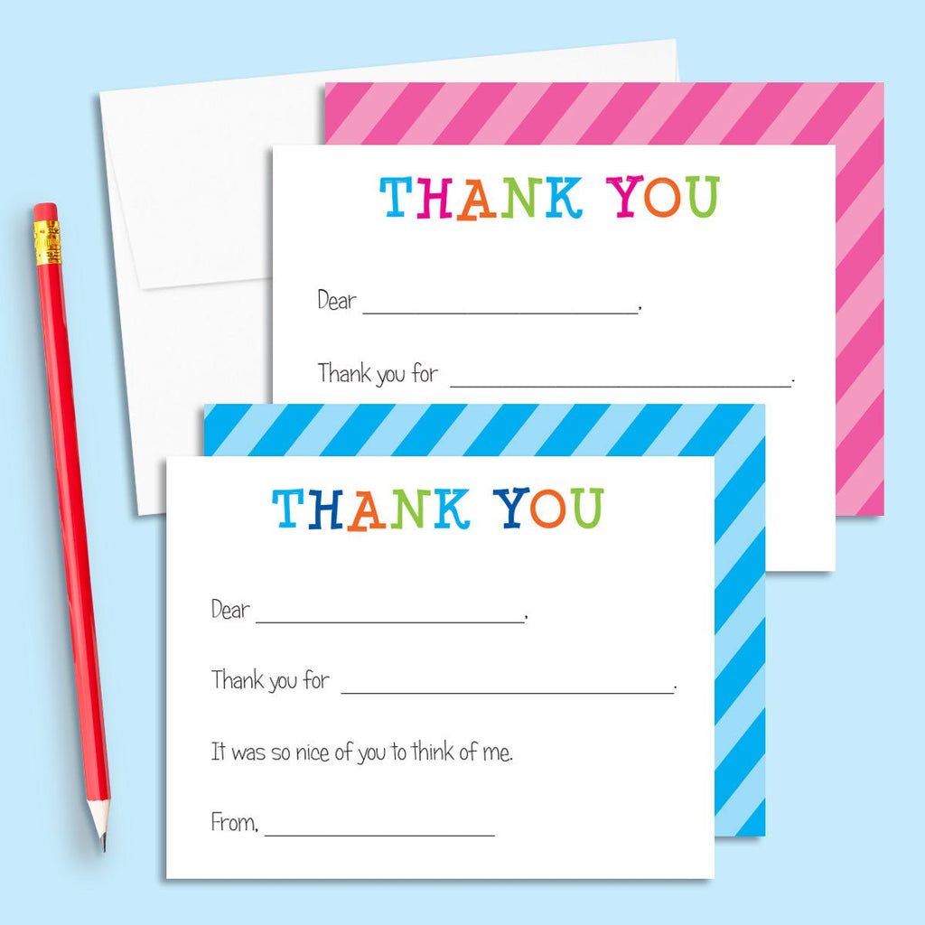 How to make Thank You notes meaningful and fun for your kids! - Kelly Hughes Designs