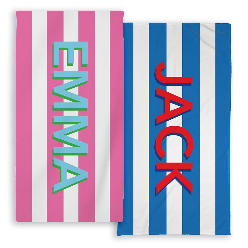 Make a splash this summer with personalized beach towels for kids! - Kelly Hughes Designs