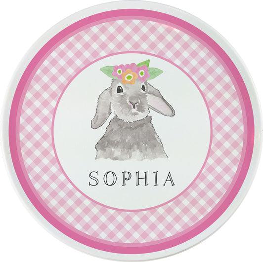 Bunny Love Kids Plate - Kelly Hughes Designs