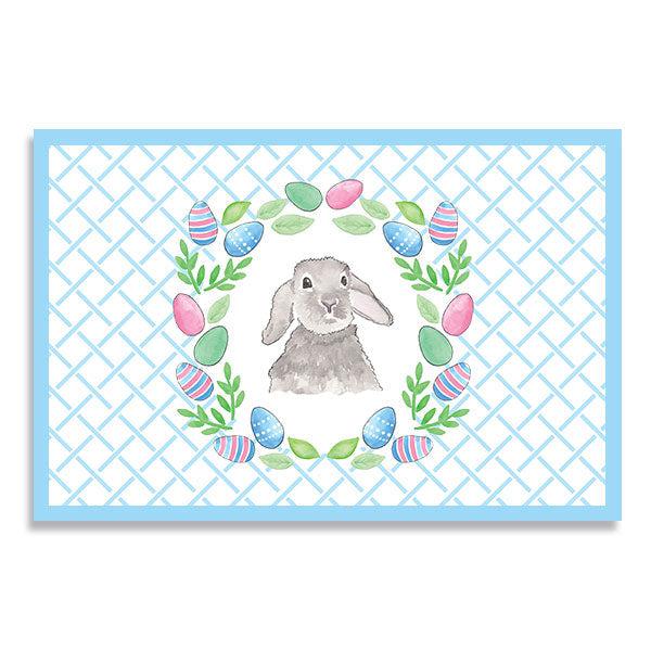 Easter Crest Blue Placemats - Kelly Hughes Designs