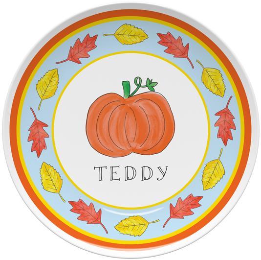 Fall Fling Kids Plate - Kelly Hughes Designs