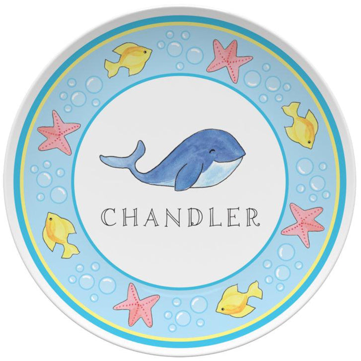 Ocean Life Kids Plate - Kelly Hughes Designs