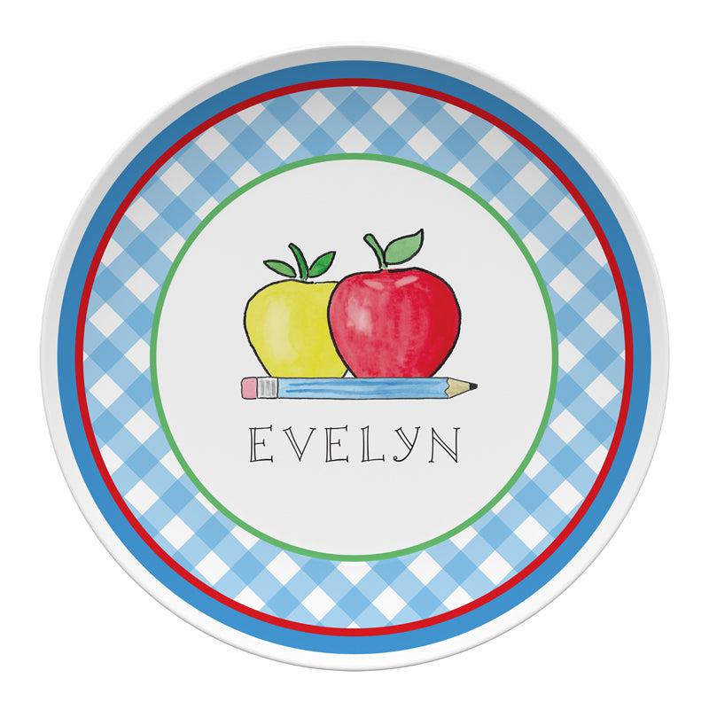 School Days Kids Plate - Kelly Hughes Designs