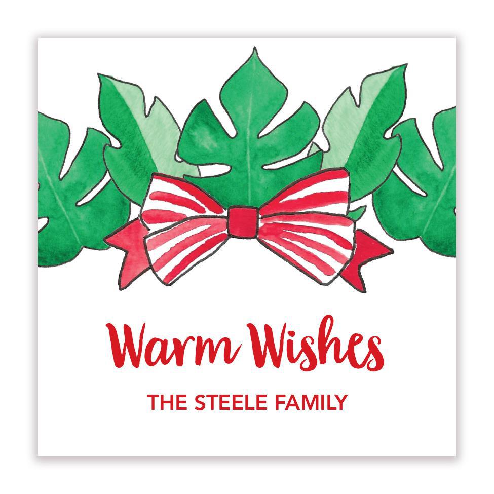 Warmest Wishes gift sticker - Kelly Hughes Designs