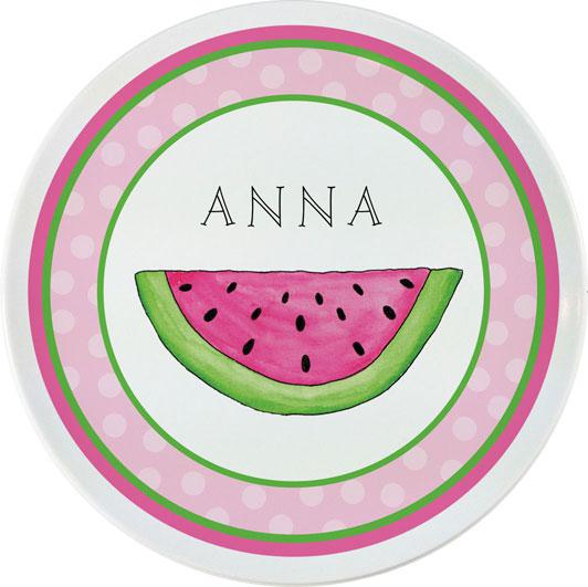 Watermelon Kids Plate - Kelly Hughes Designs