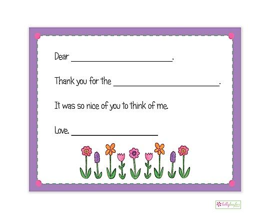 Wildflowers fill-in thank you - Kelly Hughes Designs