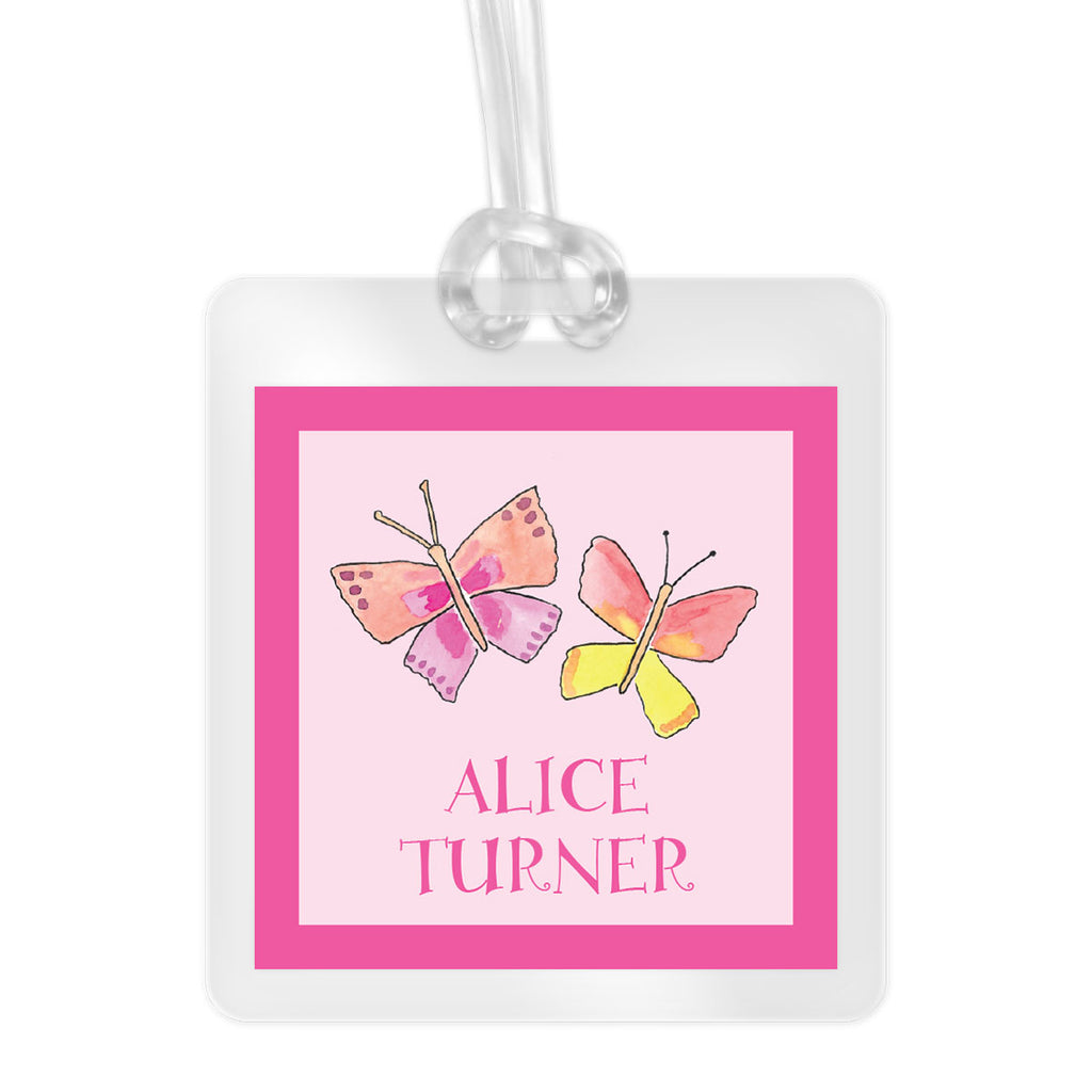 Butterfly Kisses Bag Tags