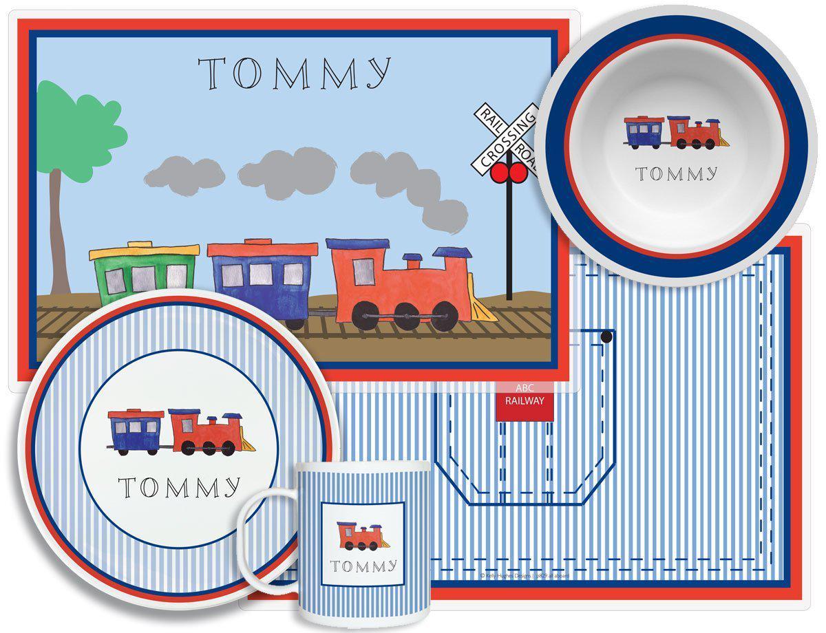 All Aboard Kids Dinnerware - Kelly Hughes Designs