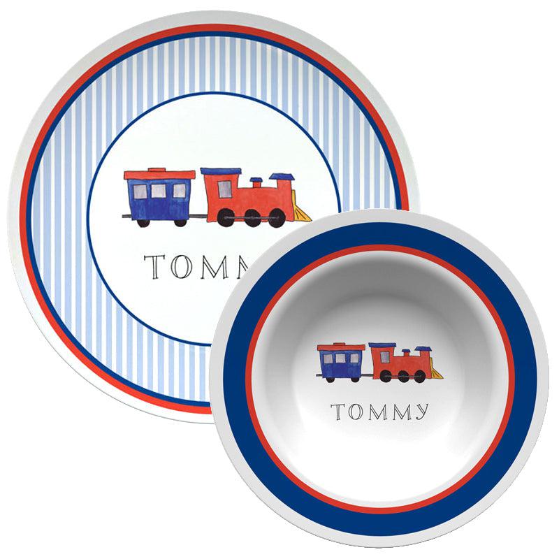All Aboard Kids Dinnerware - Kelly Hughes Designs
