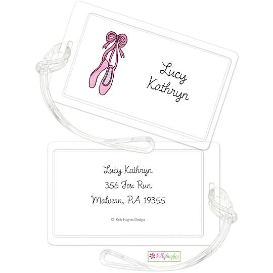 Ballerina Girl Kids Bag Tags - Kelly Hughes Designs