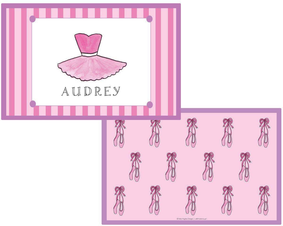 Ballerina Girl Kids Dinnerware - Kelly Hughes Designs