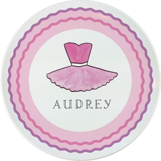 Ballerina Girl Kids Dinnerware - Kelly Hughes Designs