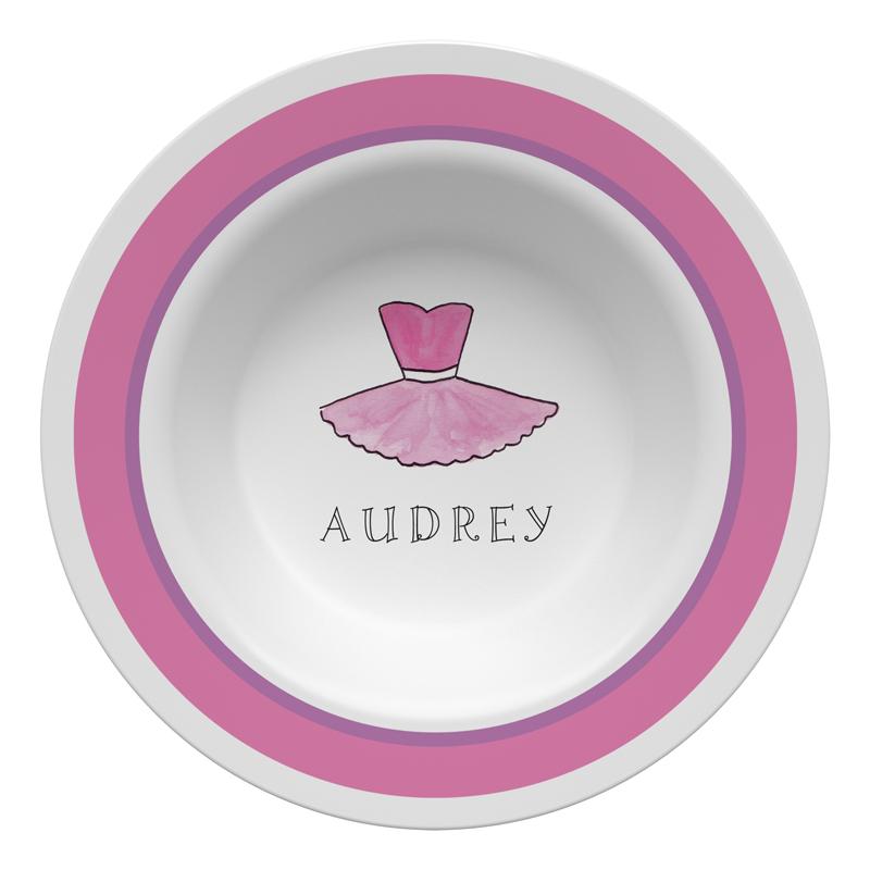 Ballerina Girl Kids Dinnerware - Kelly Hughes Designs