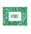 Banana Leaf Monogrammed Folded Note Cards - Kelly Hughes Designs