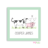 Barnyard Bunch Kids Calling Card - Kelly Hughes Designs