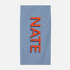 Big Name preppy beach towel - Kelly Hughes Designs