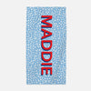 Big Name spotted beach towel - Kelly Hughes Designs