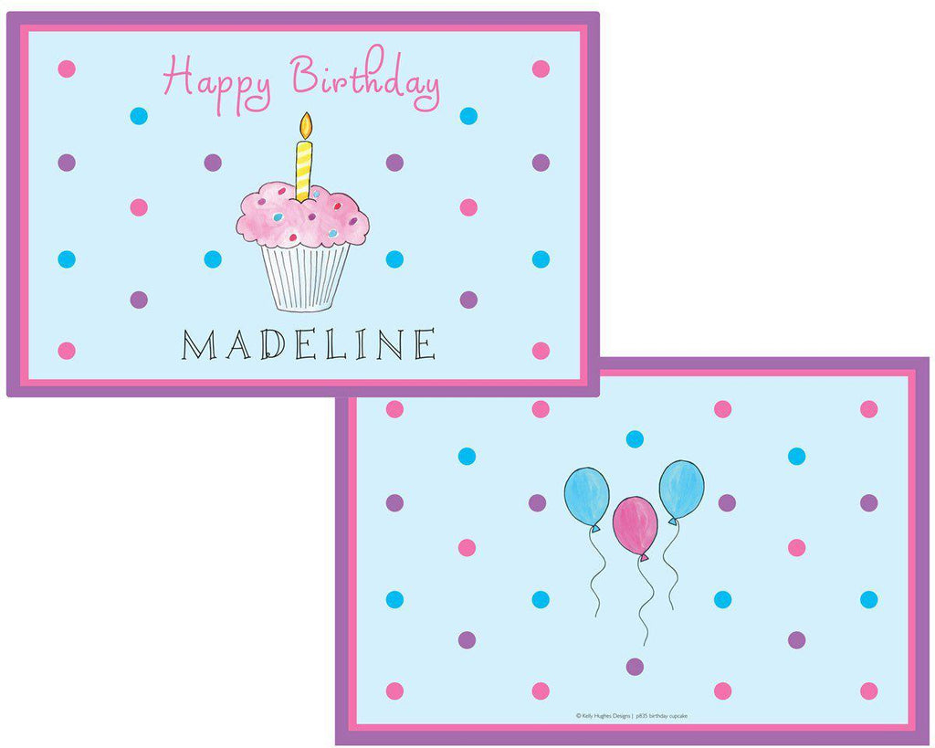 Birthday Cupcake placemat - Kelly Hughes Designs