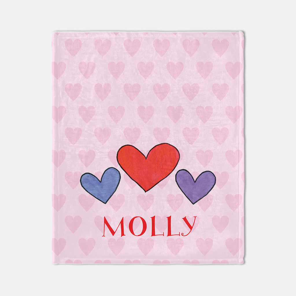 Happy Hearts Cozy Blanket