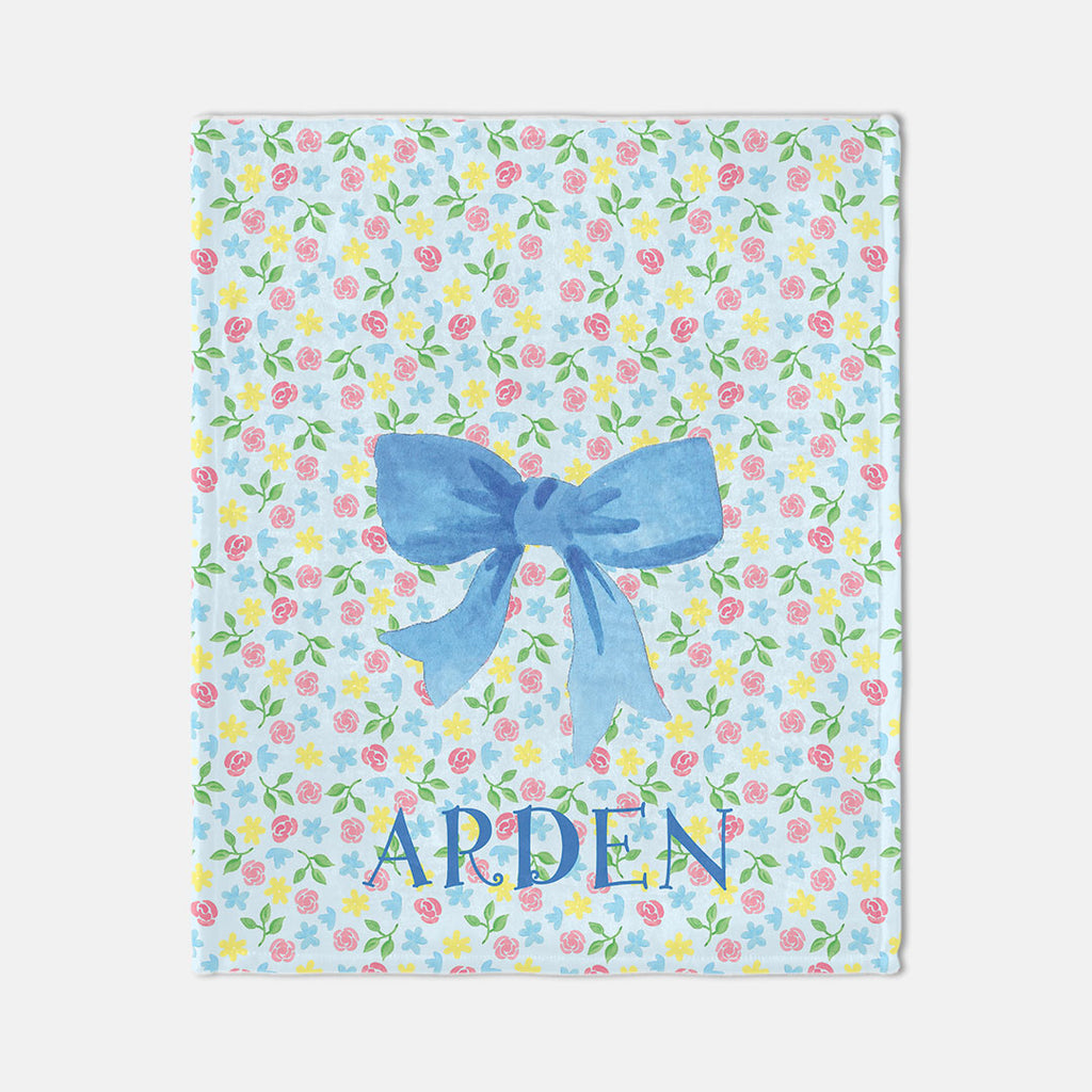Blooms and Bows Cozy Blanket