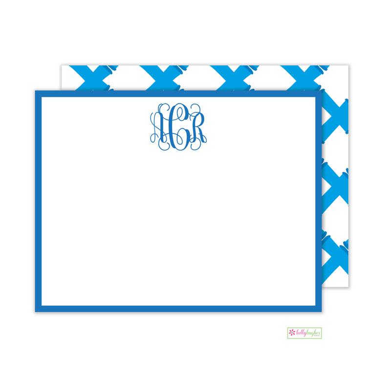 Blue Bamboo Flat Note Cards - Kelly Hughes Designs