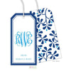 Blue China Monogrammed Gift Tags - Kelly Hughes Designs