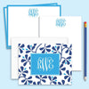 Blue China stationery gift set - Kelly Hughes Designs