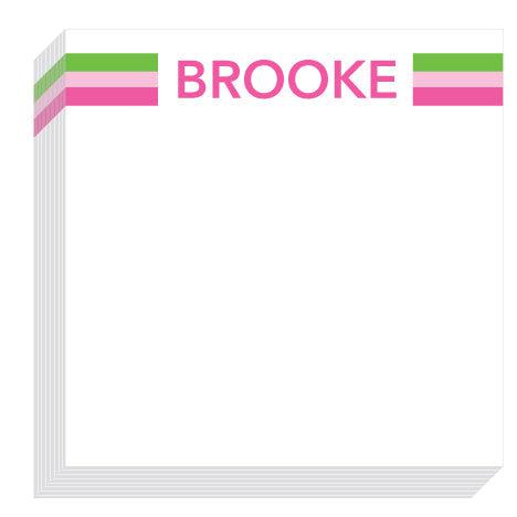 Brooke Stripe Block Notepad - Kelly Hughes Designs