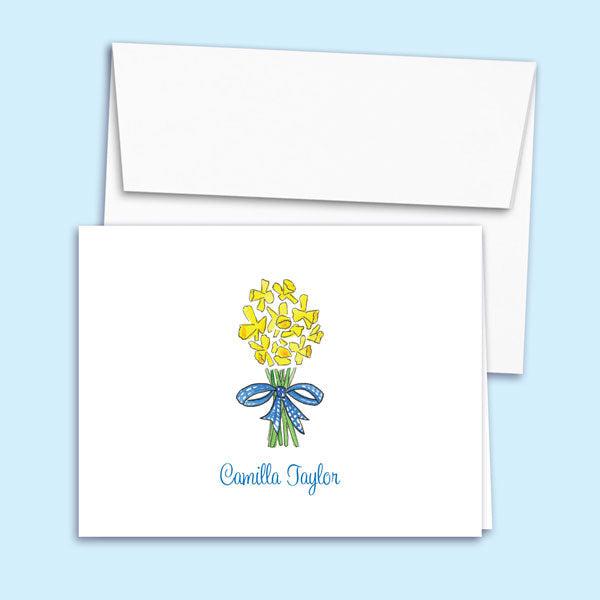 Bunch of Daffodils Folded Note Cards - Kelly Hughes Designs