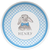 Bunny Blue Kids Plate - Kelly Hughes Designs