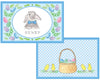 Bunny Blue placemat - Kelly Hughes Designs