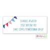 Camp Flags address label - Kelly Hughes Designs