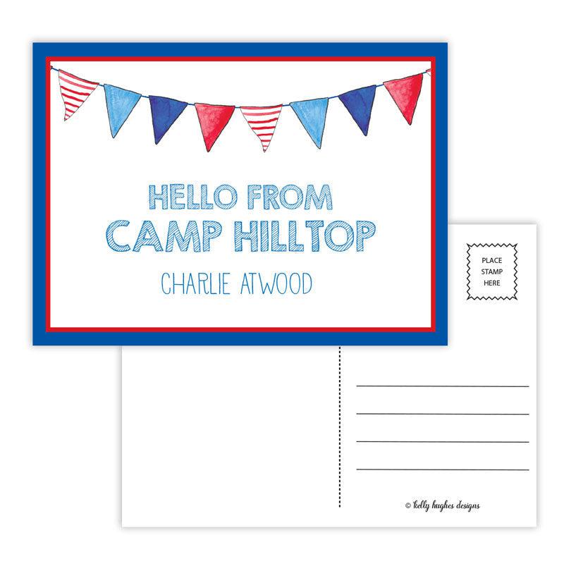 Camp Flags Postcard - Kelly Hughes Designs