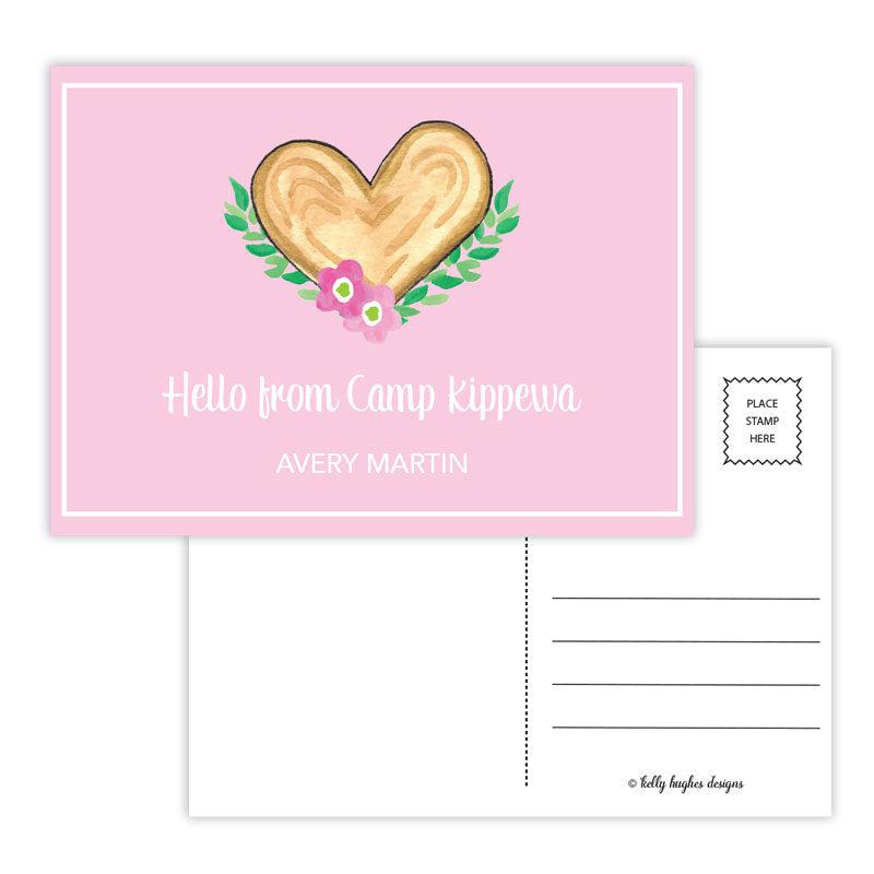 Camp Heart Postcard - Kelly Hughes Designs