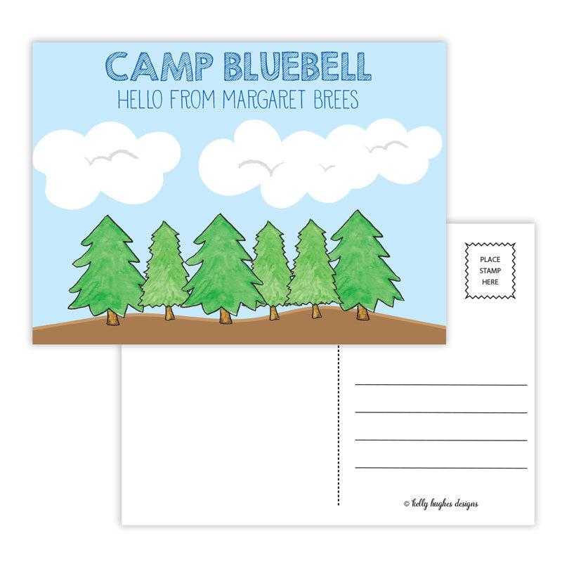 Camp Pine Postcard - Kelly Hughes Designs