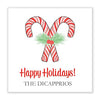 Candy Cane Stripes gift sticker - Kelly Hughes Designs