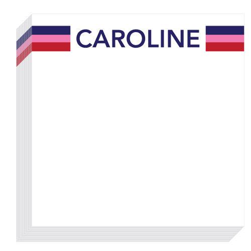 Caroline Stripe Block Notepad - Kelly Hughes Designs