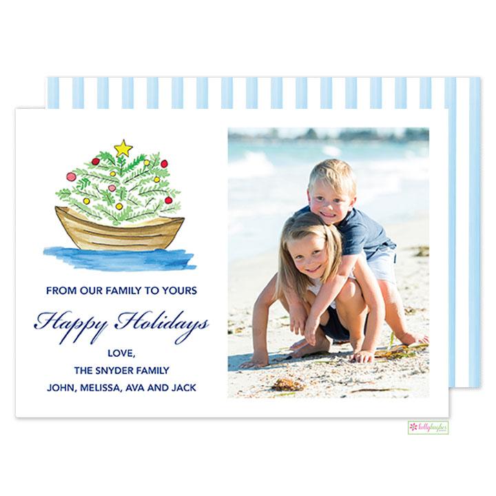 Christmas at Sea holiday card - Kelly Hughes Designs