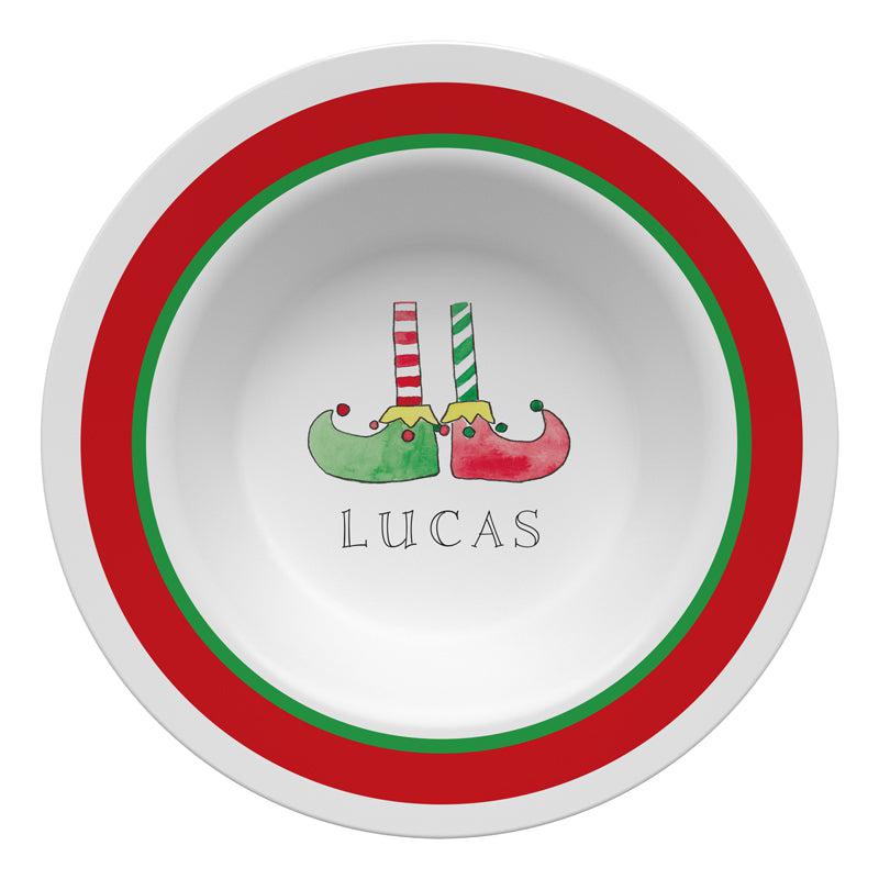 Christmas Elf Kids Dinnerware - Kelly Hughes Designs