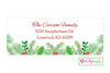 Christmas Greens address label - Kelly Hughes Designs