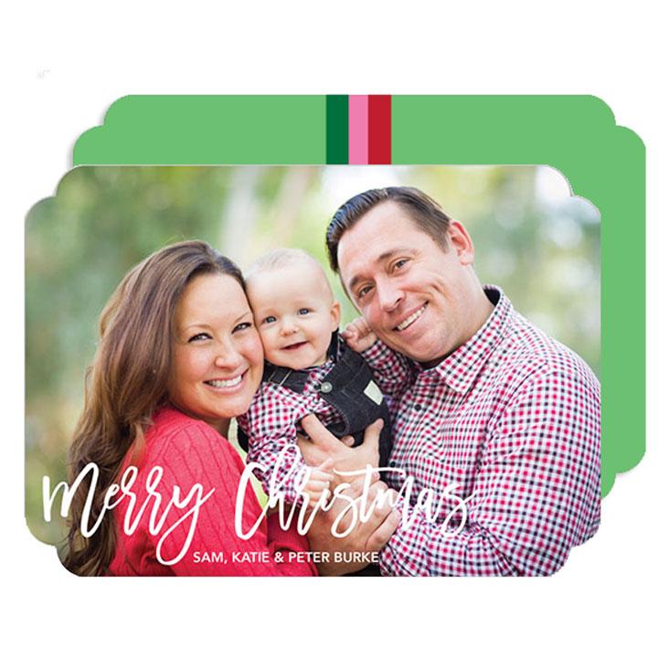 Christmas Stripe holiday card - Kelly Hughes Designs