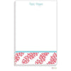 Coral Stripes Notepad - Kelly Hughes Designs