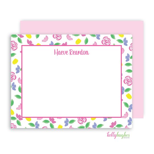 Ditsy Floral Flat Note Cards - Kelly Hughes Designs