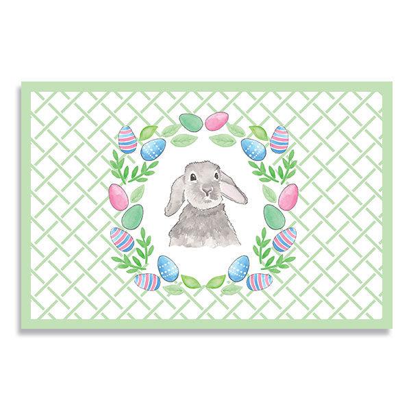 Easter Crest Green Placemats - Kelly Hughes Designs