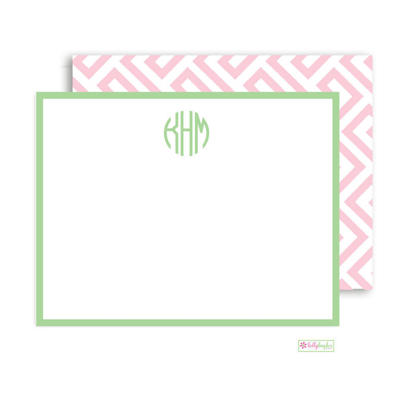 Athens Pink Flat Note Cards