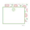 Peony Print Flat Note Cards