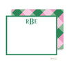 Preppy Check Flat Note Cards