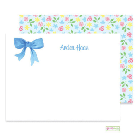 Blooms and Bows Flat Note Cards