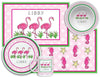 Flamingo Fun Kids Dinnerware - Kelly Hughes Designs