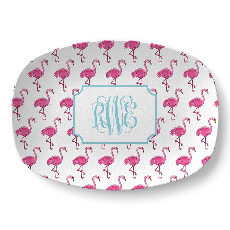 Flamingos Platter - Kelly Hughes Designs